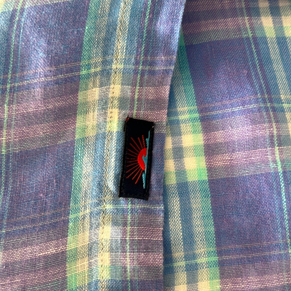 Faherty Linen Shirt Laguna Summer Plaid - Picture 5 of 11